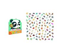 100 autocollants - animaux exotiques