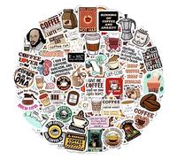 100 autocollants café amusants, autocollants de citation pour planificateurs et ordinateurs portables - Cadeaux pour amateurs de café - Coffee Stickers
