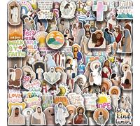 100 autocollants chrétiens inspirants, autocollants avec des versets de la Bible de Jésus pour bouteille d'eau, ordinateur portable, journal, imperméable, cadeau pour l'école du dimanche, pour enfants