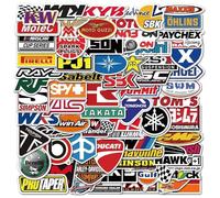 100 Autocollants Course, Anime, Vinyle Imperméables pour Bouteilles d'Eau, Ordinateur Portable, Bande Dessinée, Skateboard