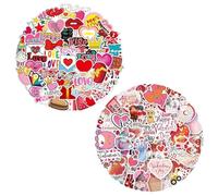100 Autocollants D'Amour, Autocollants Créatifs Mignons De La Saint-Valentin, Autocollants De Décoration De Carnet De Tasse À Eau Artisanale De Bricolage, Autocbook Auto-Adhésifs Personnalisés.