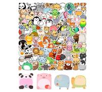 100 Autocollants D'Animaux Et 4 Papiers À Notes D'Animaux, De Jolis Autocollants De Dessins Animés, Des Autocollants De Graffitis Pour Enfants, Peuvent Décorer Les Bagages, Les Bouteilles D'Eau