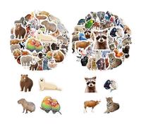 100 autocollants de griffonnage d’animaux, autocollants animaux, autocollants animaux de la forêt, autocollants animaux pour enfants, autocollants réutilisables pour enfants