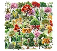 100 Autocollants De La Jungle, Autocollants Imperméables, Autocollants De Plantes, Qui Peuvent Décorer Les Étuis De Téléphone Portable, Les Tasses À Eau Et Les Valises.