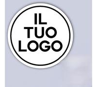 100 autocollants, étiquettes personnalisées - PERSONNALISEZ ICI - Étiquettes d'entreprise - logo de l'entreprise - Charger logo, image, photo - Autocollant de magasin, bureau (6 cm)