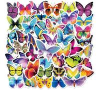 100 Autocollants Papillon, Autocollants Graffiti Papillon, Autocollants Imperméables, Autocollants Décoratifs Papillon, Adaptés À La Décoration De Journaux Intimes Et De Scrapbooking