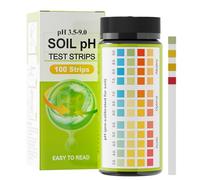 100 Bandelettes de Test pH Sol - Plage 3,5-9 - Résultats rapides en 60 secondes - Facile à utiliser - Pour Jardin, Agriculture et Plantes d’intérieur