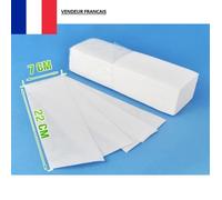100 Bandes d'épilation Non Tissées pour Cire Jetable pour épiler le Corps 22 x 7 cm