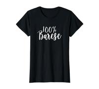 100% Barese Bari for Her T-Shirt Graphique avec Valeur, Femme, Noir, S
