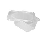 100 Barquettes micro-ondable multifonction en plastique PP 2000 cc + 100 couvercles pour aliments chauds et froids