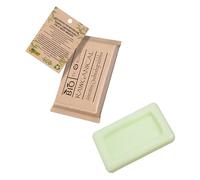 100 Barres de savon Bio 10 grammes rectangulaires| Eco-Bio amenities barre de savon pour hôtel| Savon 100% biodégradable| avec un arôme frais et agréable| Idéal pour offrir à vos clients d'hôtels.