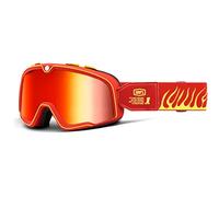 100% Barstow Lunettes de motocross Power Sport Lunettes de protection (Spray mort - Verres rouges miroirs)