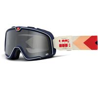 100% Barstow Teluride Lunettes de motocross, bleu/blanc/rouge
