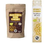 100 Bâtonnets bambou + Poudre neutre à parfumer Neutre G