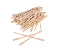 100 bâtonnets de cire jetables en bois pour l'épilation du corps, comprenant un abaisse-langue et une