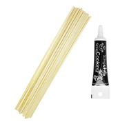 100 bâtonnets pour barbe à papa + Stylo de glaçage noir Youdoit