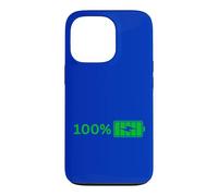 100% Batterie - 100% Batterie I Funny High Energy Percent Coque pour iPhone 13 Pro