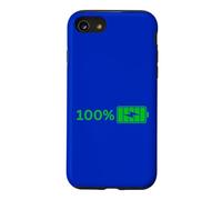 100% Batterie - 100% Batterie I Funny High Energy Percent Coque pour iPhone SE (2020) / 7/8