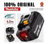 100% batterie d'origine makita 18 v 6.0 Ah outil électrique Rechargeable batterie makita 18 v, LED Lithium-ion remplaçable, BL1860B Makita 6AhX4--10C