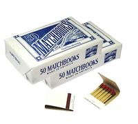 100 Blanc uni à Matchbooks pour mariage d'anniversaire en gros fabriqué en Amérique