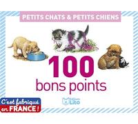 LITO DIFFUSION Boîte de 100 bons points chats chiens, 20 images par 5 ex avec texte documentaire au dos