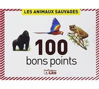 LITO DIFFUSION Boîte de 100 bons points animaux sauvage