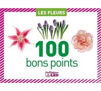 LITO DIFFUSION Boîte de 100 bons points thème fleurs, 20 images par 5 ex avec texte documentaire au dos