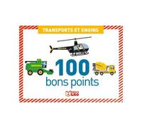 LITO DIFFUSION Boîte de 100 bons points transports et engins, format 7,8 x 5,7 cm