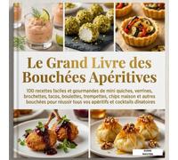 100 Bouchées pour l'Apéro: Recettes faciles et rapides de verrines, tapas et amuse-bouches pour réussir vos cocktails dînatoires et apéritifs dînatoires
