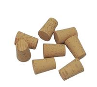 100 bouchons coniques en liège naturel colmaté - Hauteur 33 mm X Ø haut 23 mm X Ø bas 18 mm