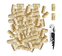 100 Bouchons Imprimés Et 1 Ouvre-Bouteille, Bouchons De Bouteille De Vin Rouge, Bouchons De Bouteille De Vin Rouge, Accessoires Pour Bouteilles De Vin