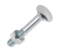 100 boulons filetés à usage général Easyfix, acier au carbone, finition zinguée brillante M6 x 65mm