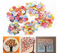 100 boutons de couture, autocollants colorés en plastique de 13 mm pour enfants par Nalmatoionme
