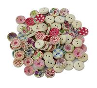 100 boutons en bois / Bouton pour couture et bricolage artisanal Forme - #9