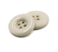 100 boutons ronds en résine, 4 trous, bouton de couture for vêtements(Light grey,30 mm)