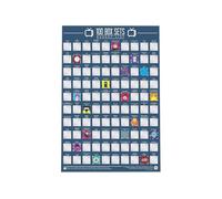 100 Box Sets Poster à gratter avec liste de seaux