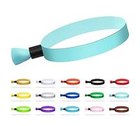 100 bracelets en tissu pour événements, concert léger et entrée en club (couleur : vert eau)