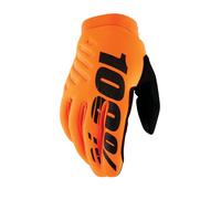 Gants garçons Brisker 100 % orange, noir