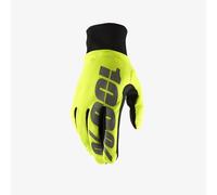 100% Brisker Gants Froid Temps Hydromatic Hiver Motocross Enduro Noir Jaune