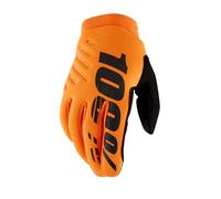 100% Gants Brisker Homme Taille S – Fluo Orange / Noir