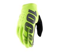 100percent Brisker Gloves Jaune L Homme Fluor Yellow