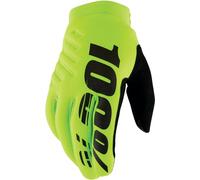 100% Brisker MX Gants, Jaune/noir néon, Taille XL