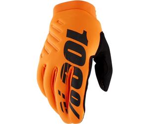 100% Brisker MX Gants, Orange/Noir, Taille 2XL