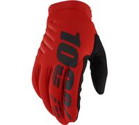 100% Brisker MX Gants, Rouge, Taille S