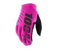 100% Brisker Women's Cold Weather Glove Neon Pink / Black L