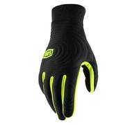 100% BRISKER Xtreme Gants Noir/Jaune Fluo - L