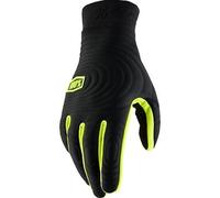 100% Brisker Xtreme Gants Sm Noir/Fluorescent Jaune 10030-00001