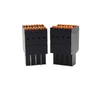 100 broches noir 15EDGKNHB 3.5MM femelle DEGSON Weidmuller B2CF grille INSTRUMENTATION connecteur DOUBLE couche bornier enfichable KF(2X9P(5PCS))