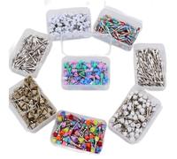 100 brosses de prophylaxie dentaire jetables de type à clip, couleurs assorties, pour le polissage et l'élimination des taches type1 100pcs