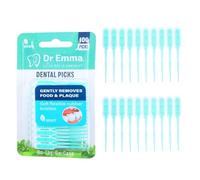 100 brossettes interdentaires en silicone souple, nettoyage interdentaire ergonomique, cure-dents et brossette 2 en 1, hygiène bucco-dentaire efficace, protection des gencives